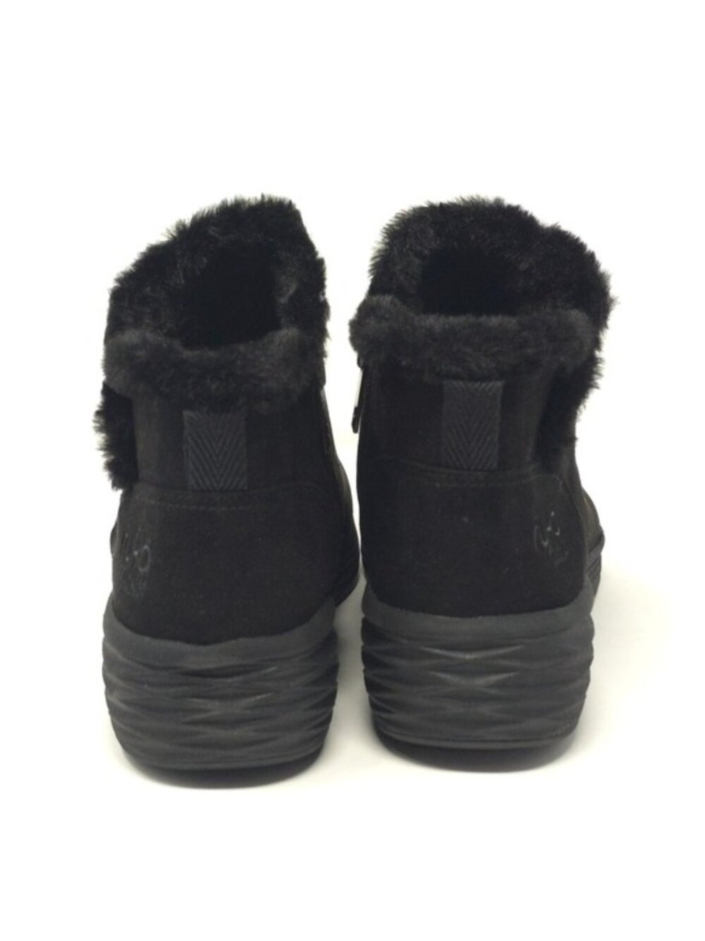 Ryka Nimbus Black Water Repellent Faux Fur Booties Size 9.5M - Picture 4 of 14